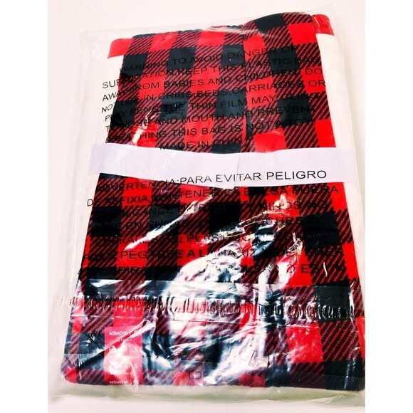 Cuddl Duds Womens Red Black Plaid Polar Bear Long Sleeve Pajamas Sets Sz S New - Picture 5 of 12